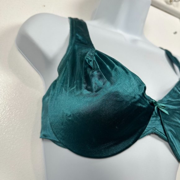 Vintage Maidenform 34D Bra Satin Seduction Stretch Adjustable Straps Nylon Blend - Picture 5 of 10